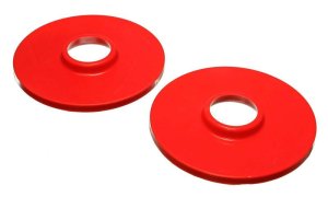 Jeep Wrangler Coil Spring Isolator Set - Rear - Energy Suspension - Performance Polyurethane - Red - `97-`06
